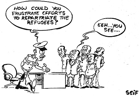 Ugandan government has arrested five local officials of Isingiro district near Nakivale camp, in connection with aiding Rwandan refugees flee camps.