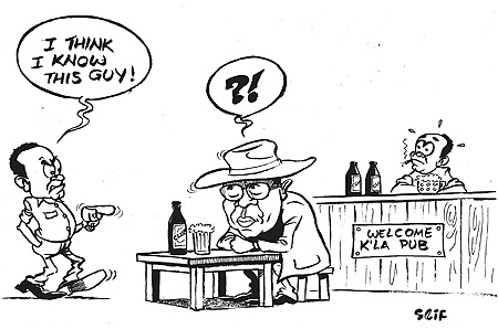 Wanted Senator Safari Stanely has been sportted in Uganda where he is hiding.