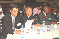 Insurers and brokers attending the recent insurance summit at the Kigali Serena Hotel. (File Photo).