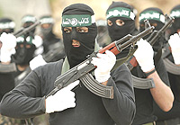 Hamas fighters. Israel and the Obama administration have to deal with organisation.