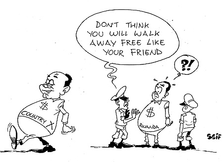 Four officials from the Global fund are under police probe fro corruption.