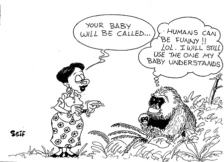 18 baby gorillas named at Kinigi in the Northern Province of Rwanda yesterday.