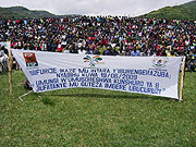 Thousands of taxpayers and residents gathered at Nyabihu stadium to celebrate Tax Payersu2019 Day. (Photo D Ngabonziza)