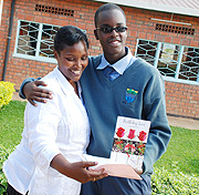 Manzi shares a happy moment with his mother - Connie Bwiza