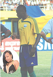 Hamad Ndikumana u2018Katautiu2019 has finally tied the knot with his long-time Tanzanian actress Irene Uwoya (inset).