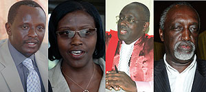 DEFENDS MEDIA: Ngoga; NOT ALL IS WELL: Kanzayire; WANTS THE REPORT REVOKED: Busingye; UNDER FIRE: Rutaremara.