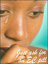 A poster advertising the E-pill in Kenya