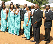 Members of a church choir smartly dressed