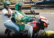 Wearing a helmet is a must in Rwanda