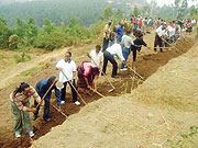 Matyazo Residents busy in Umuganda (Photo G.Mugoya)