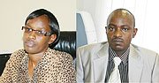 L-R:Director of CDF Laetitia Nkunda;Elias BAYINGANA  director of national budget(Phot by F.Goodman)