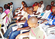 Youth attending HIVAids workshop.Photo S Rwembeho