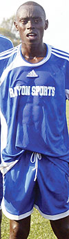 DROPPED: Rayon Sport midfielder Abdul Uwimana is one of seven players  who were dropped from Amavubi Stars training camp.