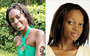 L-R:Miss NUR Sandra Uwimbabazi;Murielle Naniu00e9, Miss Fespam 2009