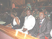 Some of the local leaders who attended the Imihigo ceremony at the Parliment building