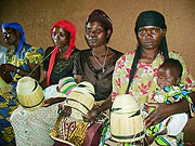 Some of the beneficiaries of the Agaseke project.