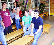 Italians youth on holiday in Munyaga village.(Photos / S. Rwembeho)