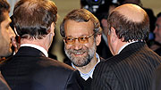 Ali Larijani, chairman of the Iranian parliament, arrives at the 45th Munich Security Conference in Germany