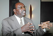 Franu00e7ois Kanimba, governor of the Centarl Bank(File photo)