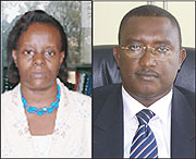 L-R:Marie Claire Mukasine;Mutsindashyaka Thu00e9oneste