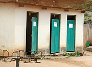 A rundown public toilet. There is an acute lack of these in the Kigali Central Business District