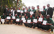 Participants of the Eco-tourism training pose for a group photo  (Photo/ P. Ntambara)