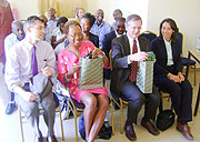 Paula Madson, and other members of the US delegation in Rwamagana (photo/ S Rwembeho).