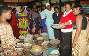 Jane Nkubana of Gahaya Links which exports the peace baskets to the US.