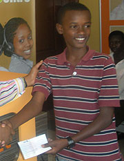 Tushime Ivan one of the beneficiaries.