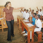 Primary school pupils attending a class. KCC has launched a progamme aimed at encouraging pupils to read.