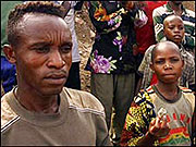 Poverty stricken congolese miners. Miners like them make mobile telephone technology possible