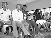 PSF Director, David Rutambuka, with other participants during the training session.