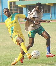 SET FOR NEW CONTRACT: ANDRE Lomami (L) is set to sign a new contract at Atraco
