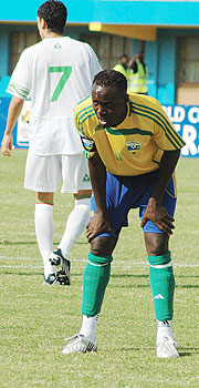 TIRED OF POOR RESULTS: Former Amavubi skipper Olivier Karekezi has failed to find the net in Rwandau2019s last four games.