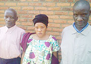 SUSPECTS: From L-R Sebarwanya, Umutesi and Kalimunda currently under arrest at Kamembe Police Post