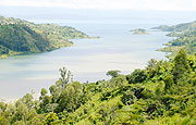 The view of lake Kivu where the boat accident occured.