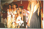 Miss ISAE 2009, Sandra Ishimwe (seated).