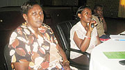 L-R Symphrose Muakamazimpaka, Minister Monique Nsanzabaganwa, Mayor Francois Uhagaze
