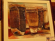 One of the art pieces on sale. (Photo Eddie Mukaaya)