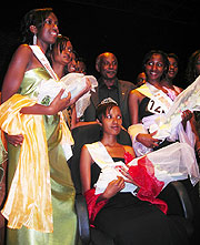 Miss NUR 2009, Vivian Umulisa, (seated) relishes the moment (Photo/ P. Ntambara)