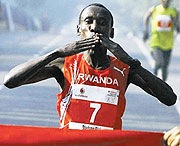 Disi was in fine form as he finished second in the 16km Paris Versailles race on Sunday .(File Photo)