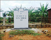 Mugesera memorial site.