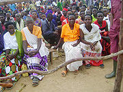 A cross section of residents who turned for the launching ceremony of the WASH project. (Courtesy photo)