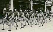 The Nationalist Forces on the march. They lost the Chinese Civil War and formed a government on the island of Taiwan