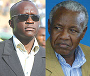 L-R: Sports Minister Joseph Habineza, Mr. Ignace Beraho.