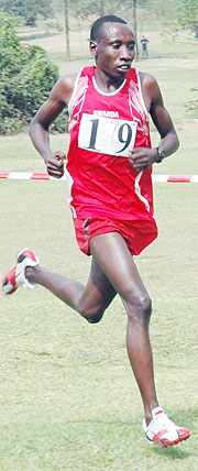 GOLD WINNER: Dieudonnu00e9 Disi succesfully defended his 10.000m title. (File photo)