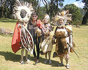 Smart in traditional regalia