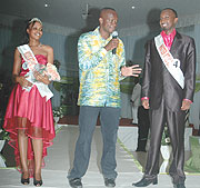  L-R :  Miss RTUC 2009,  Margaret Uwera , Minister of Sports and Culture, Joseph Habineza, and Mr. RTUC 2009 Marious Gasani. (Photo/ F. Goodman)