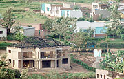 An unfinished house: Kibagabaga landowners are complaining about their poor treatment.