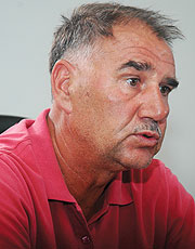 Amavubi Stars head coach Tucak Branko 